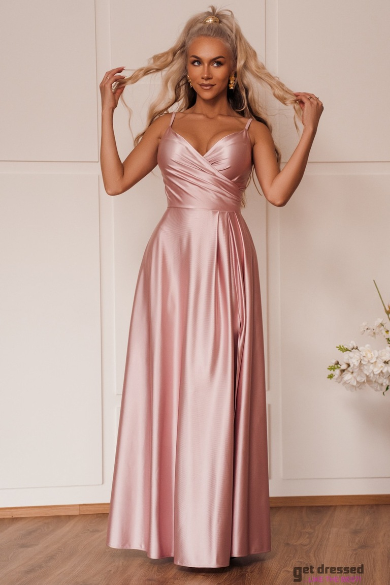 Gaiši rozā maksi kleita Coco