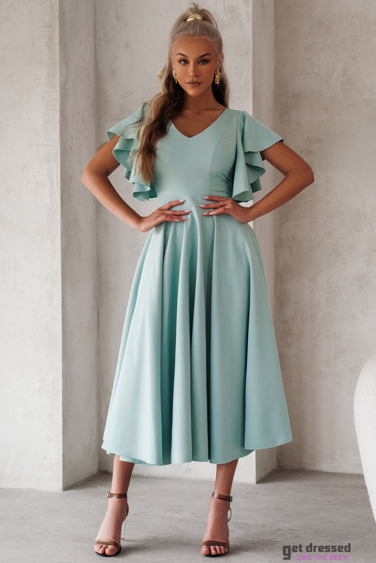 Pistāciju zaļā midikleita Loreen