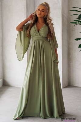 Salvijas zaļā maxi kleita Sloane