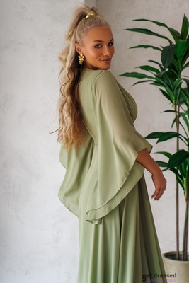 Salvijas zaļā maxi kleita Sloane