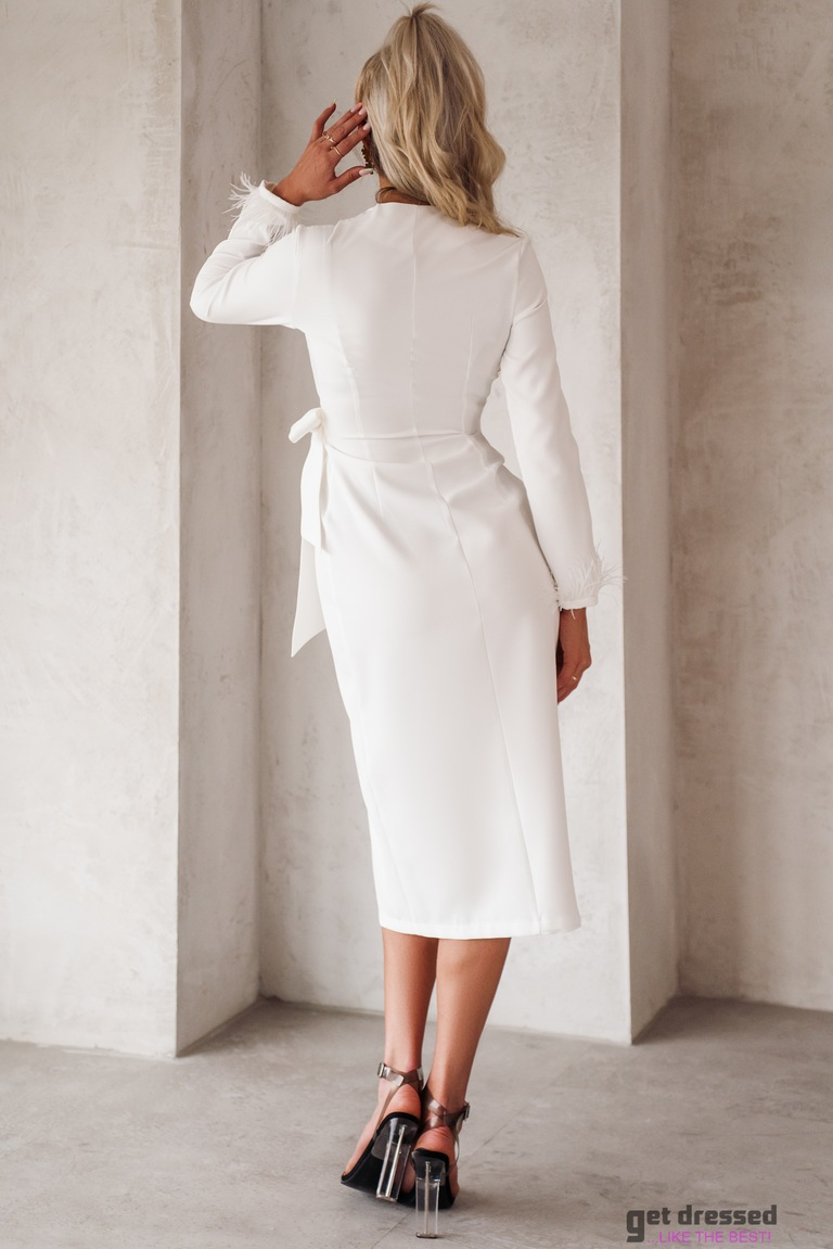 Balta ietinamā kleita Lizzy