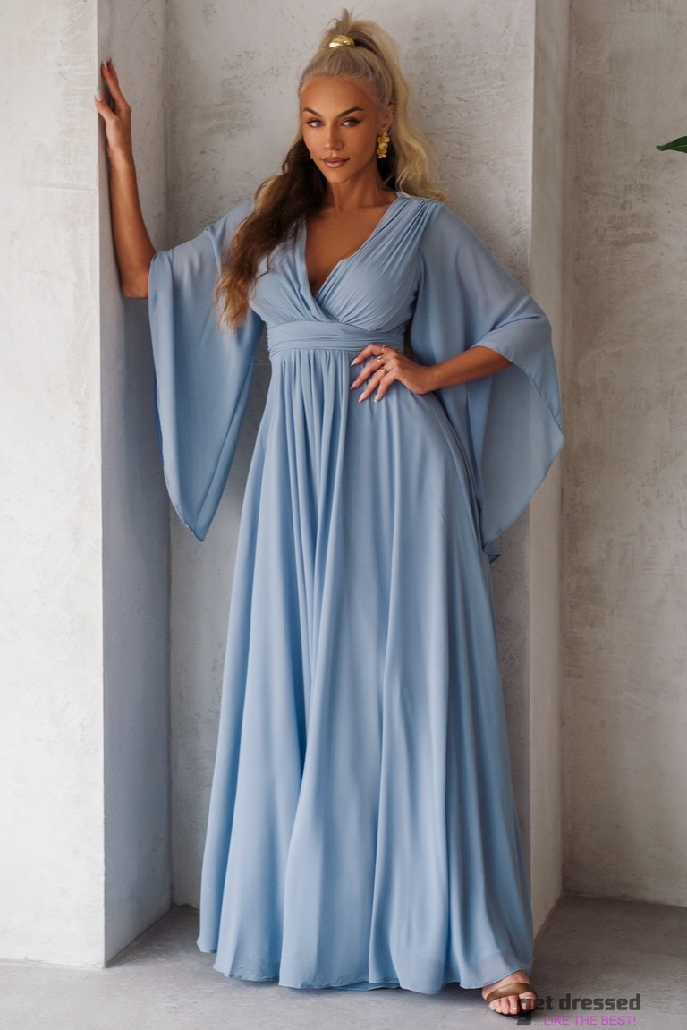 Gaiši zila maksi kleita Sloane