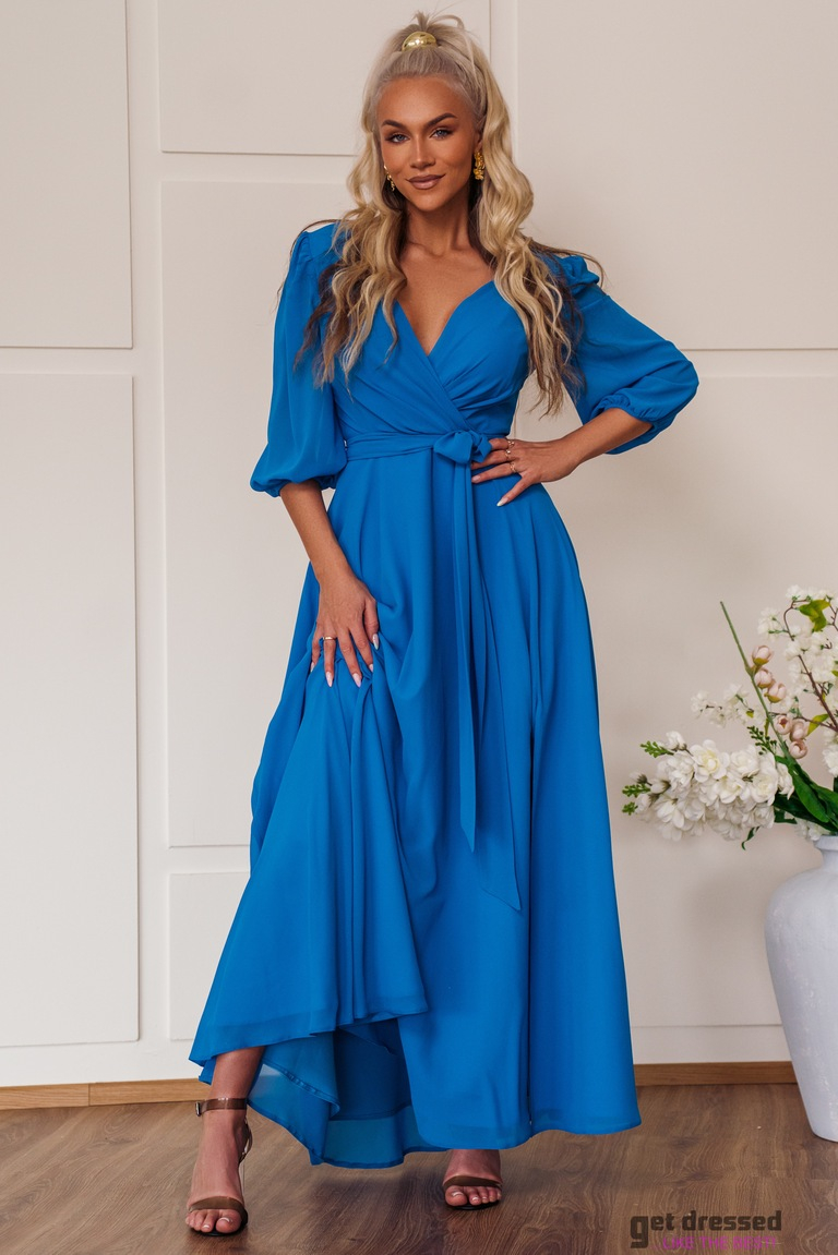 Debesu zilā maksi kleita Rebecca