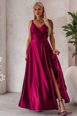 Tumši sarkana maxi kleita Coco