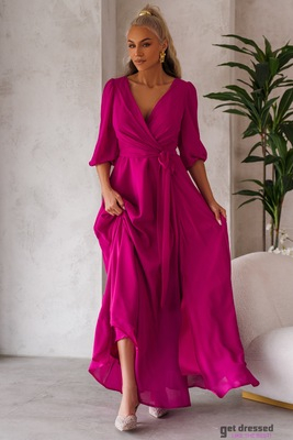 Fuksiju rozā maksi kleita Rebecca