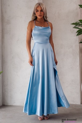 Gaiši zilā maksi kleita Summer