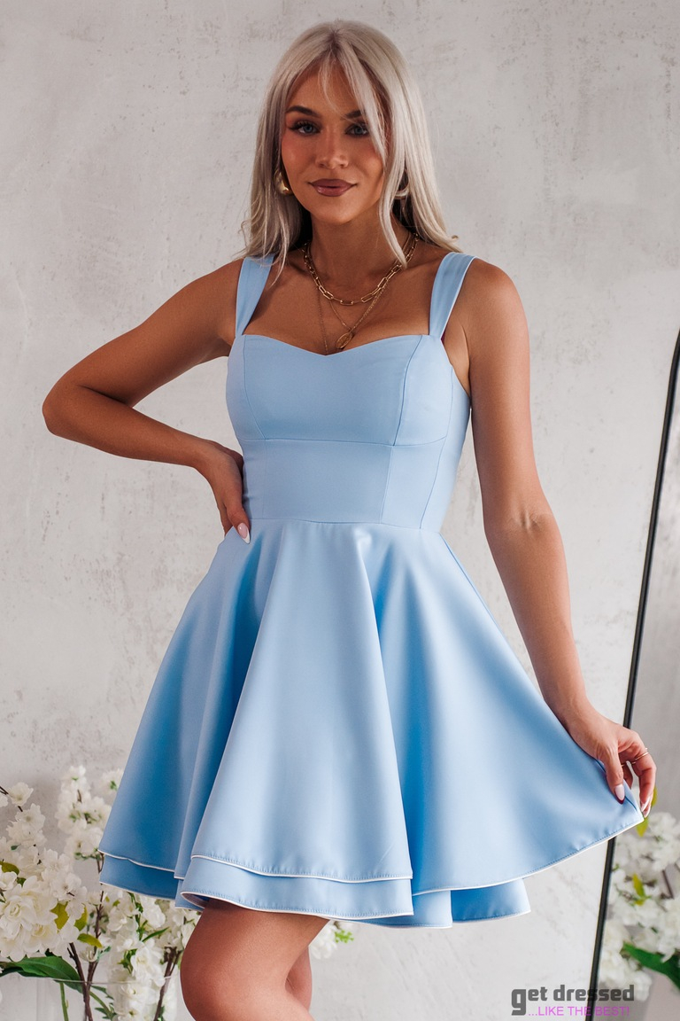 Gaiši zila izlaiduma kleita Chloe