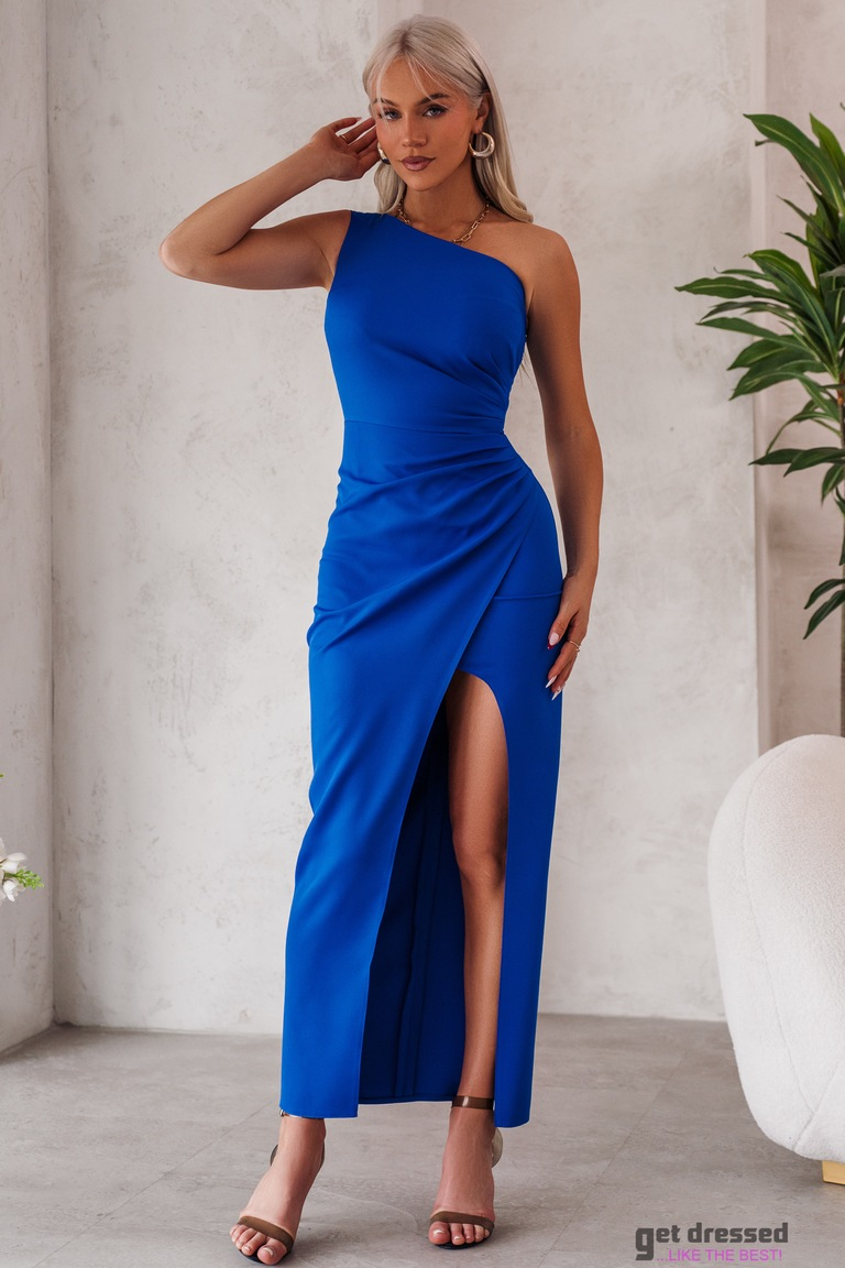 Zila maxi kleita Loore