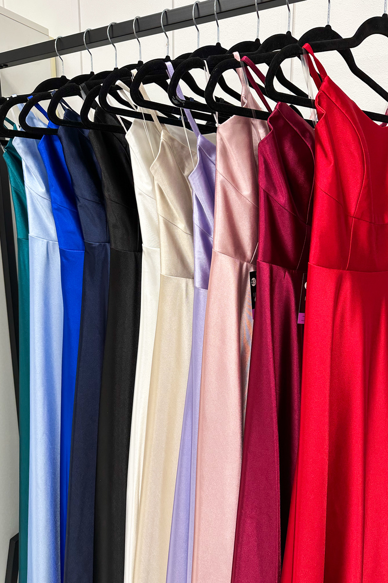 Elektriski zilā maksi kleita Maria