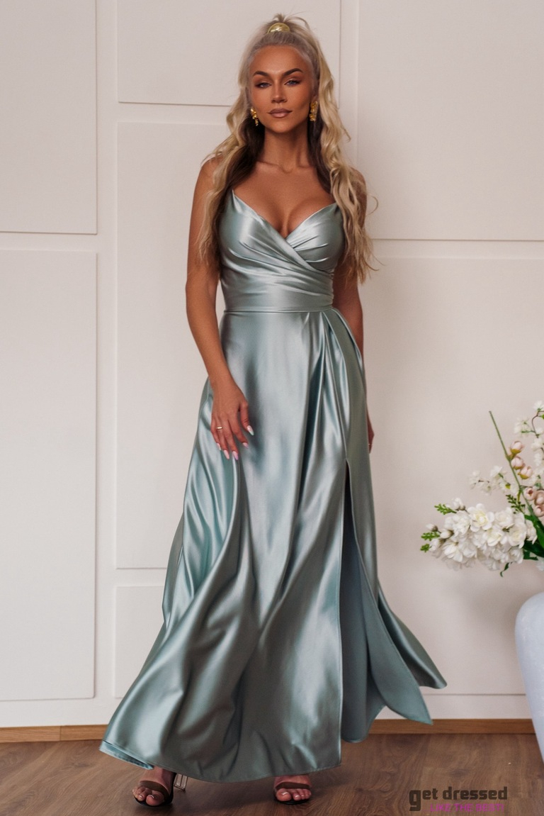 Salvijas zaļā maksi kleita Coco