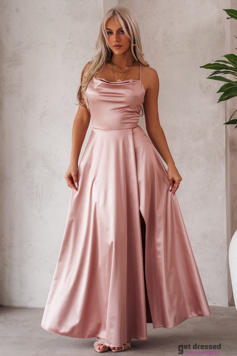 Tējas rozā maxi kleita Summe