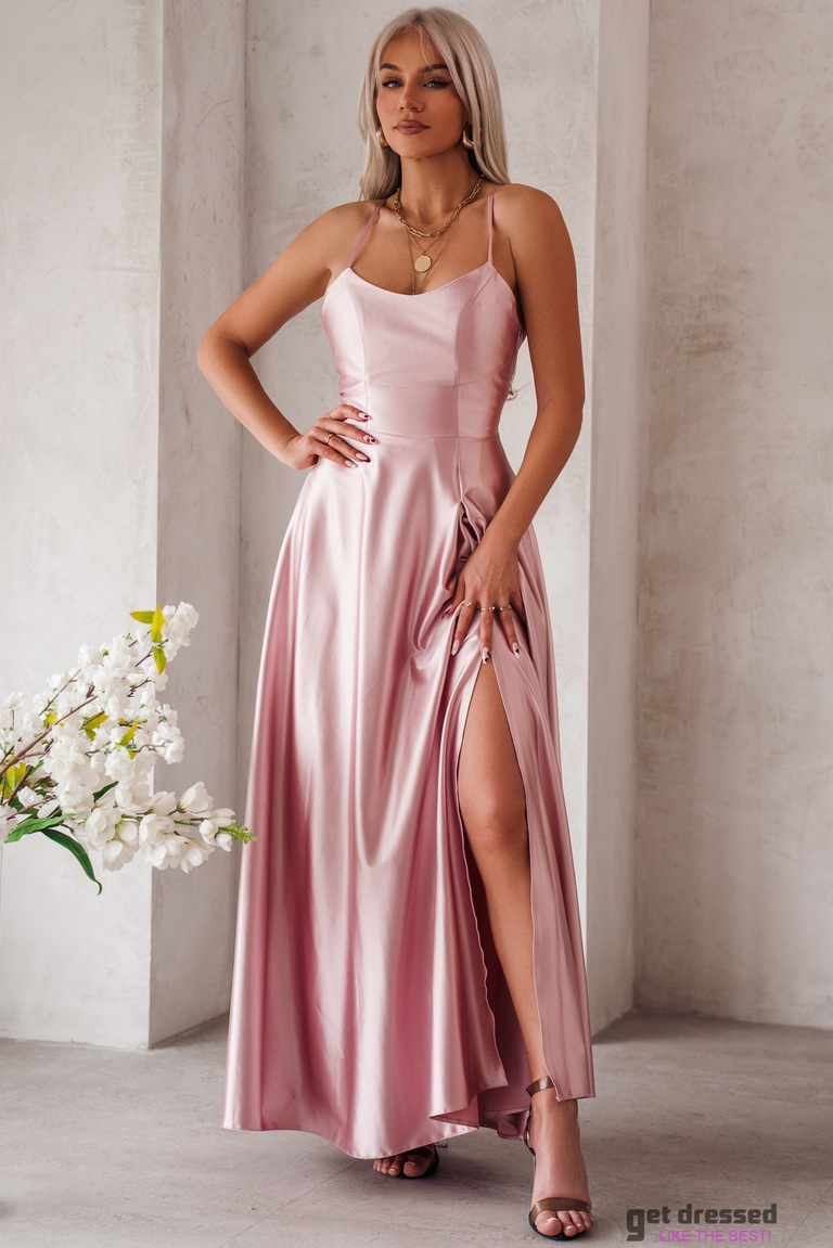 Gaiši rozā maksi kleita Maria