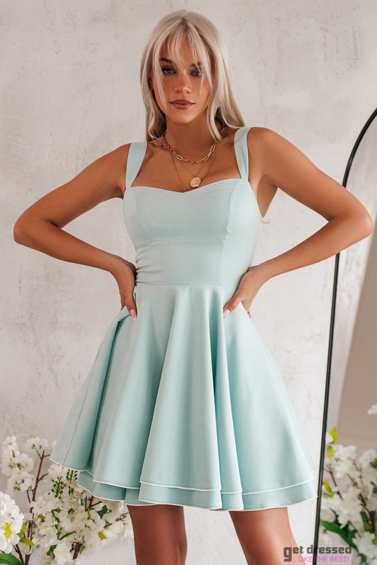 Piparmētru zaļā izlaiduma kleita Chloe