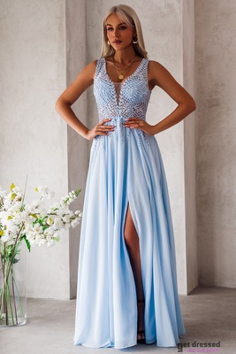 Gaiši zila maksikleita Emma