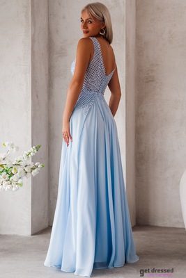 Gaiši zila maksikleita Emma