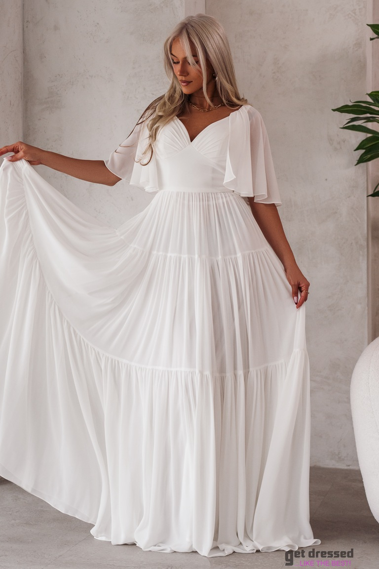 Valge pulmakleit Lola