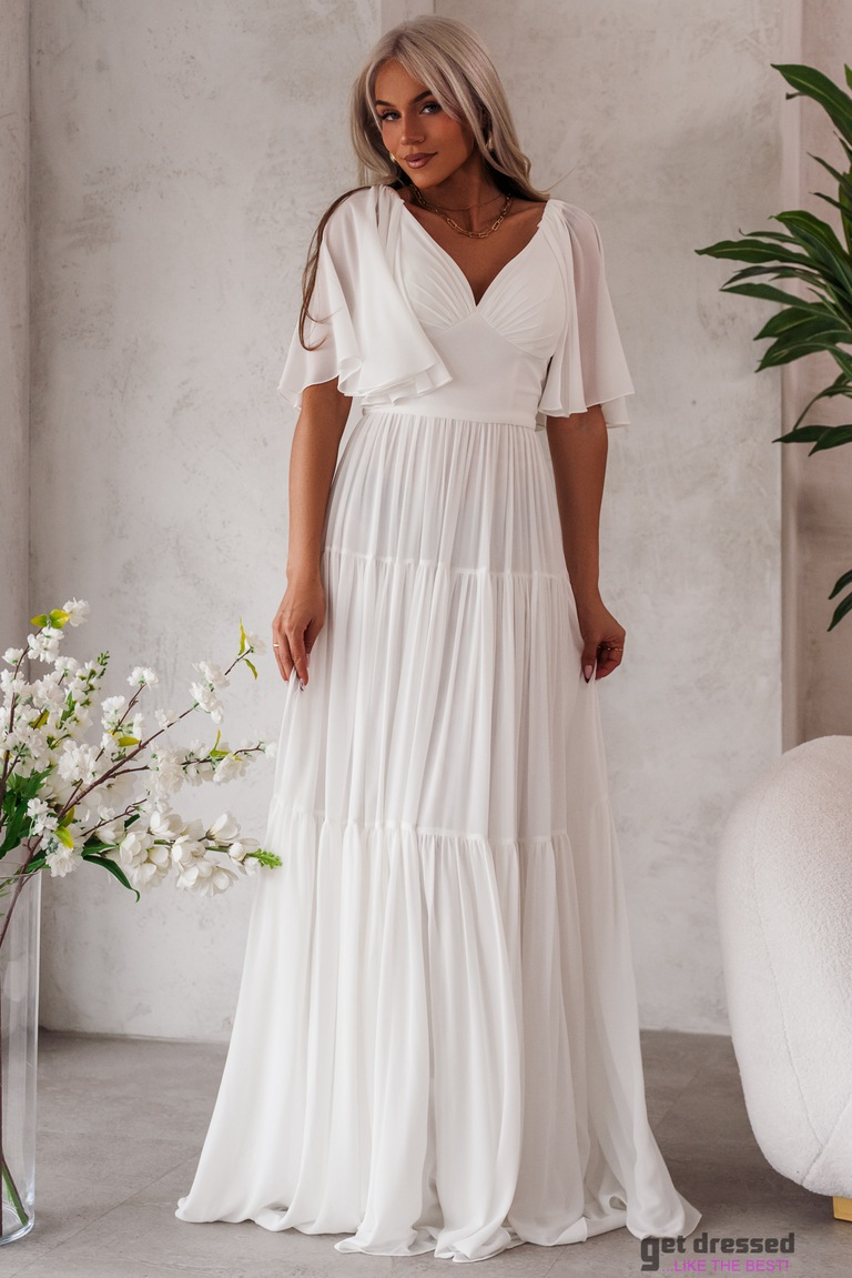 Valge pulmakleit Lola