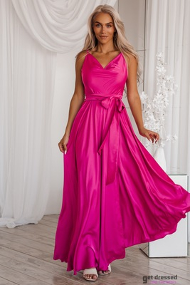 Fuksiju krāsas maxi kleita Iliana