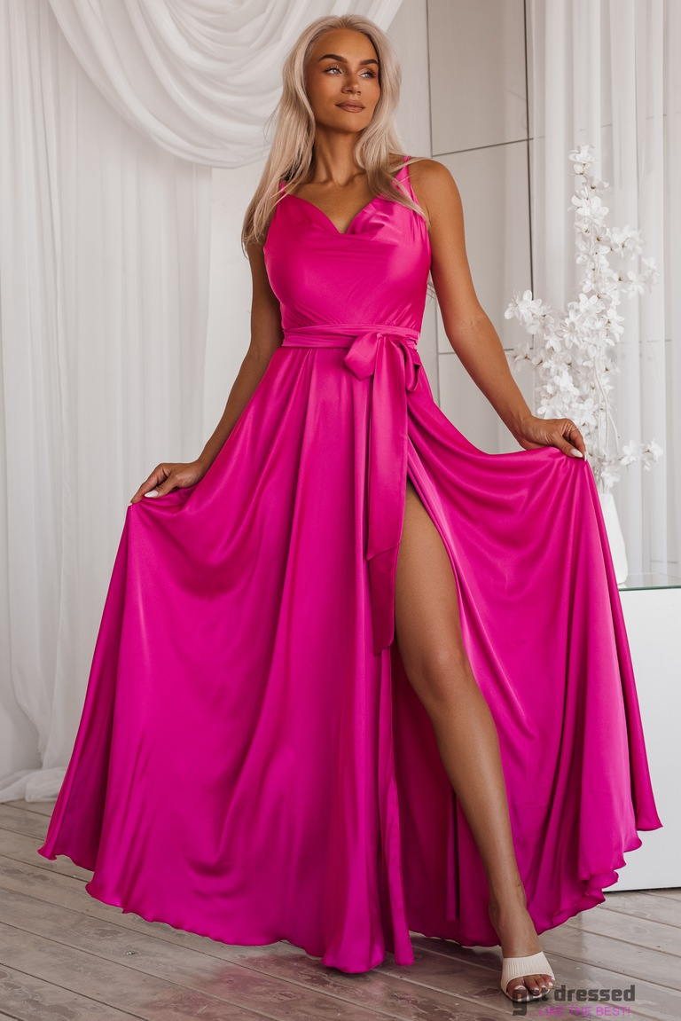 Fuksiju krāsas maxi kleita Iliana