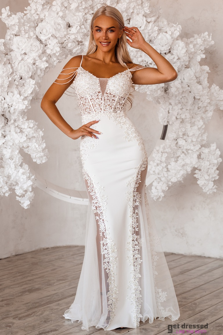 Baltā kāzu kleita Brooke