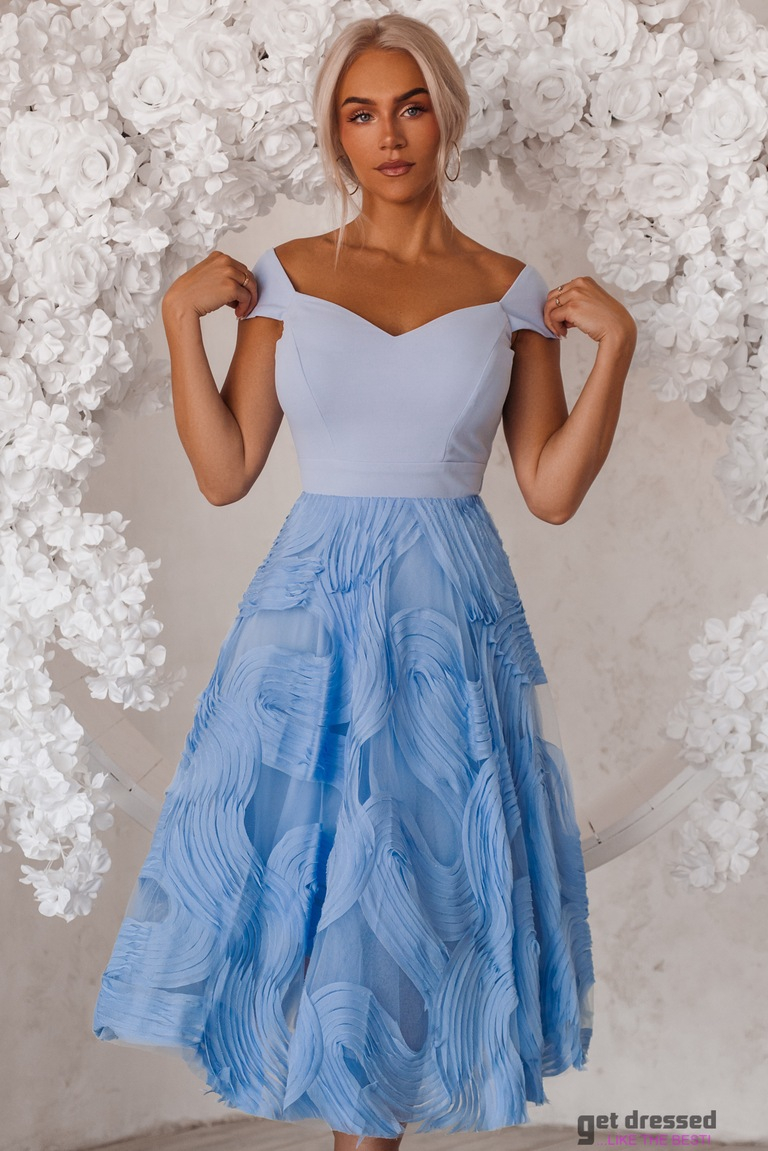 Gaiši zila izlaiduma kleita Keity