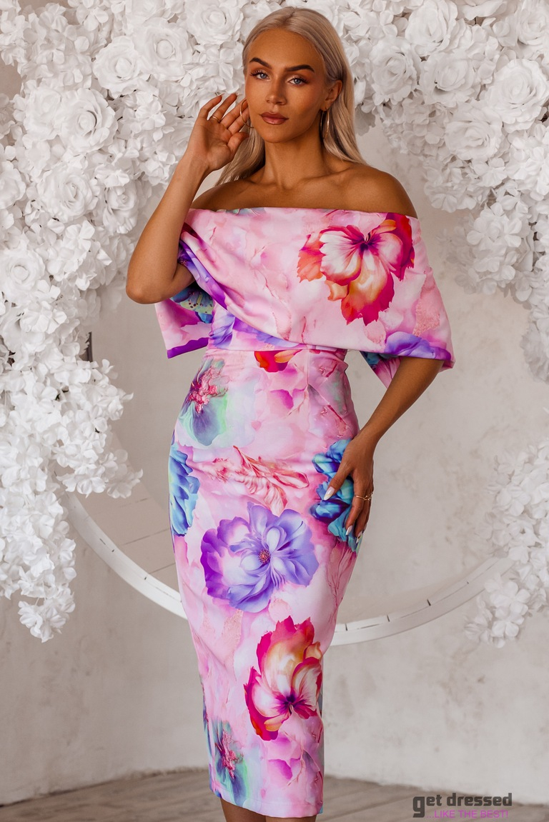 Fidan ziedu midi kleita