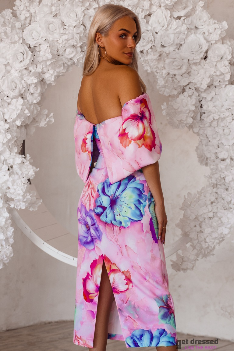 Fidan ziedu midi kleita