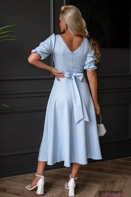 Gaiši zila vidēja garuma kleita Esty