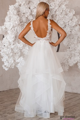 Valge pulmakleit Stefani