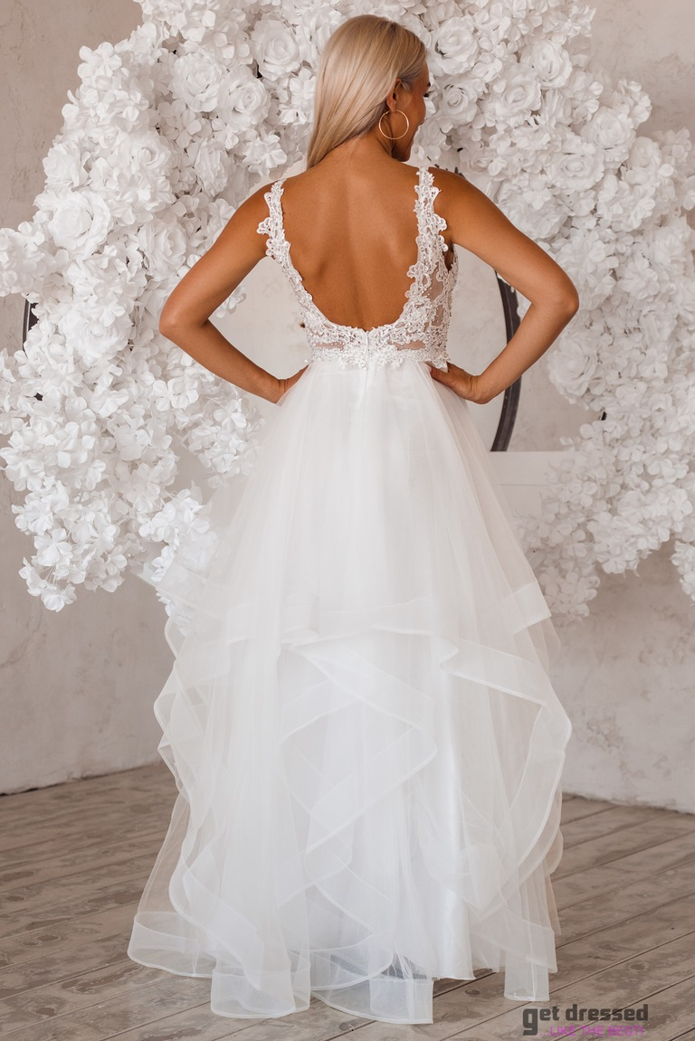 Valge pulmakleit Stefani