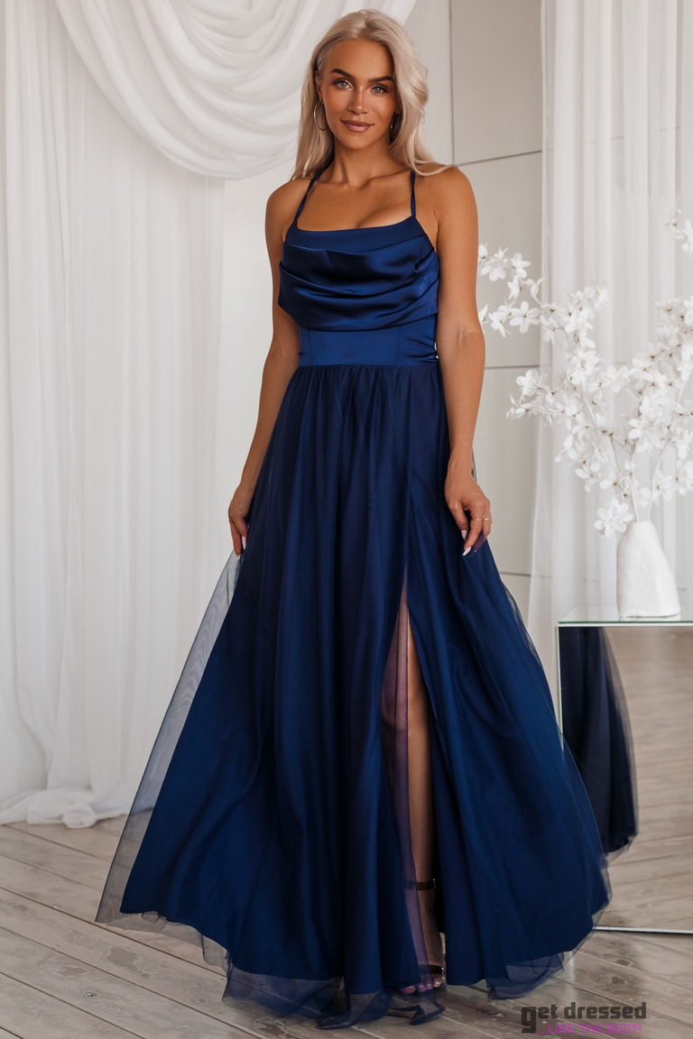 Tumši zilā vakarkleita Merli