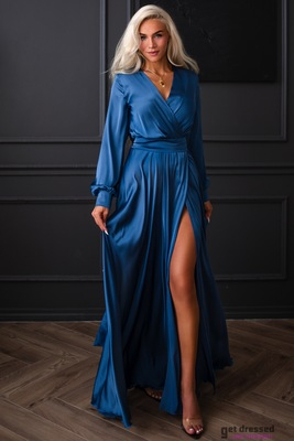 Petrolzila satīna maksikleita Anzela