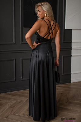 Melna maksi kleita Brittany