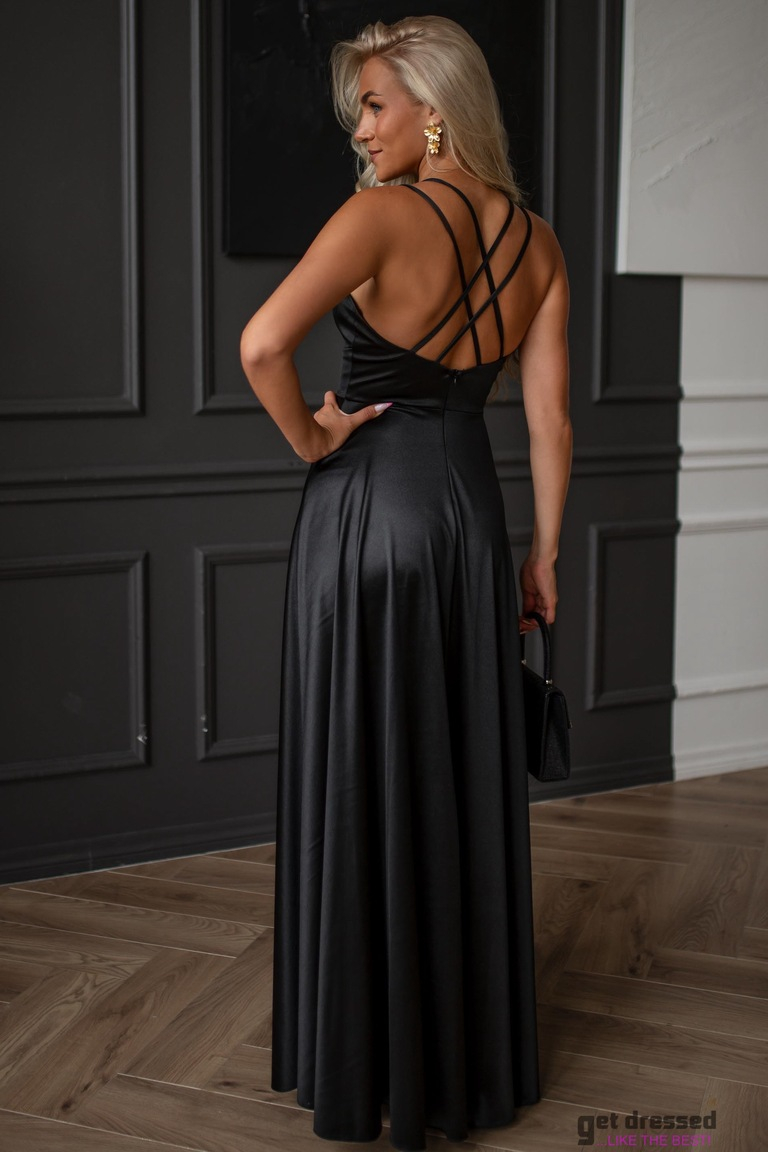 Melna maksi kleita Brittany