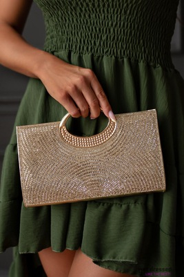 Zelta vakara somiņa ar aizdari