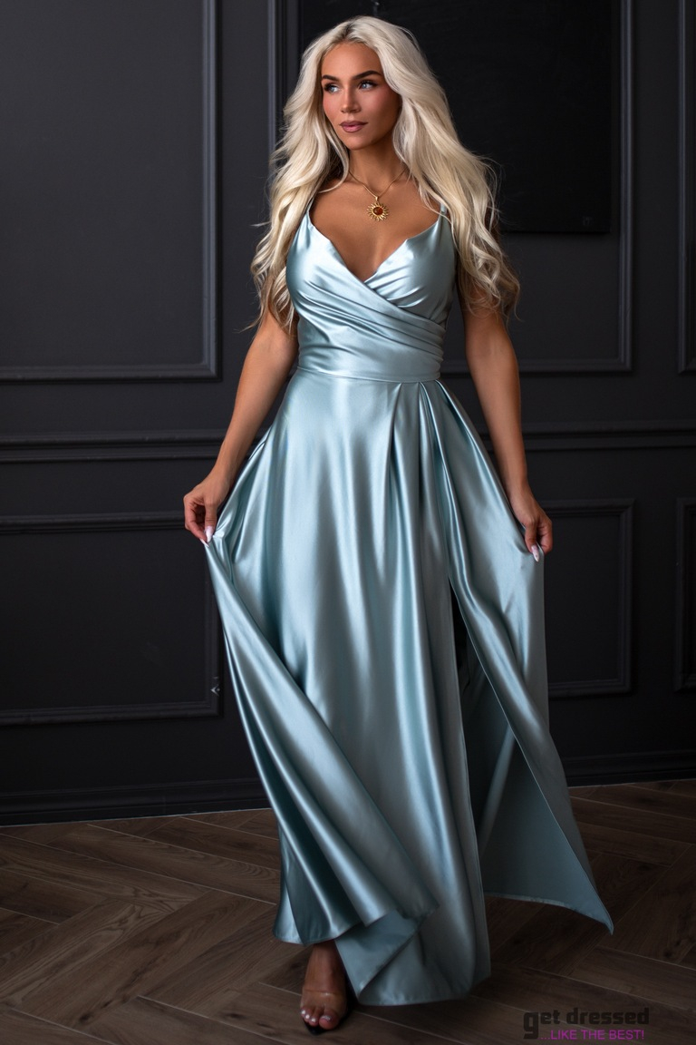 Salvijas zaļā maksi kleita Coco