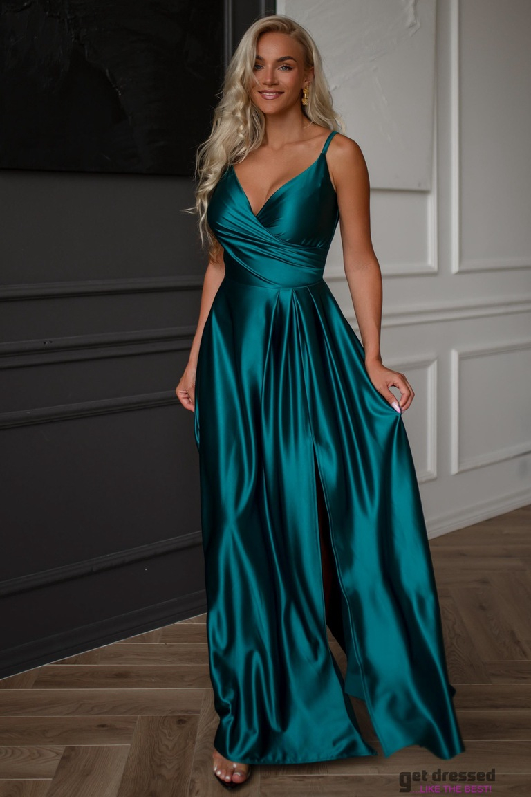 Zaļā maksi kleita Coco