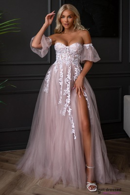 Light pink evening dress Raquel
