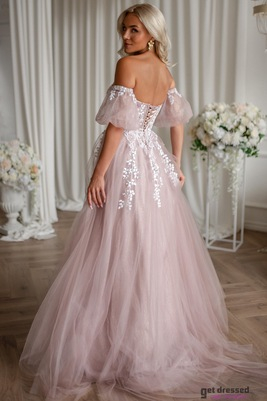 Light pink evening dress Raquel
