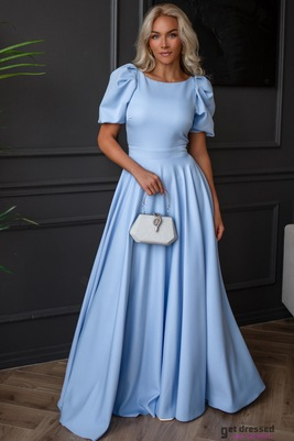 Gaiši zila garā kleita Deborah