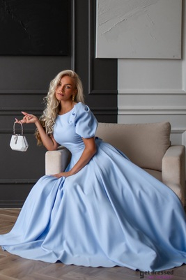 Gaiši zila garā kleita Deborah