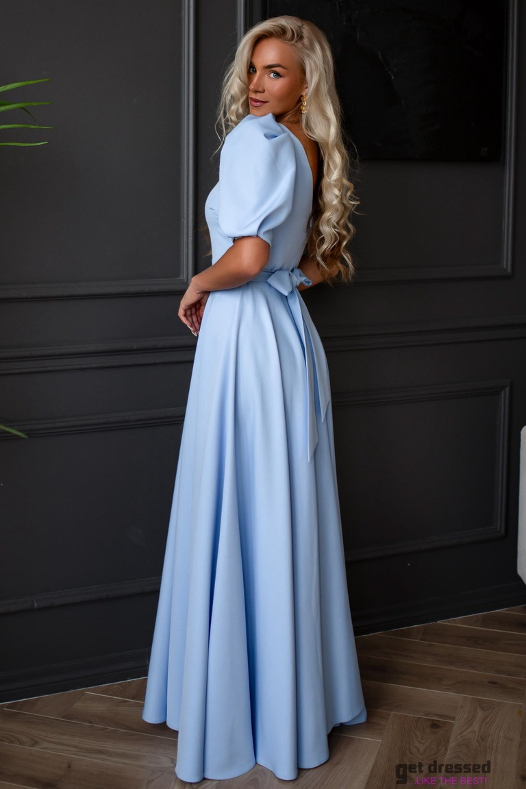 Gaiši zila garā kleita Deborah