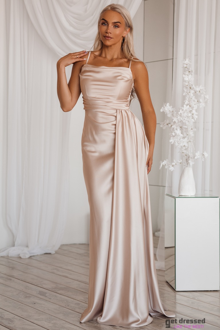 Bēšā Dorothea maksi kleita