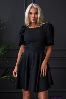 Melna izlaiduma kleita Deborah mini