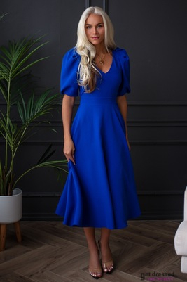 Zila midi kleita Deborah II