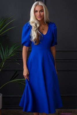 Zila midi kleita Deborah II