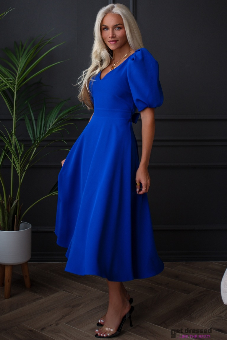 Zila midi kleita Deborah II