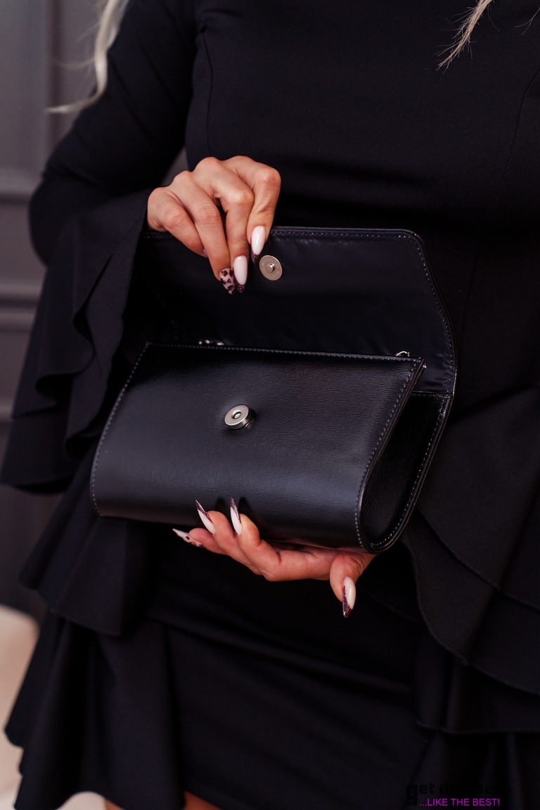 Eleganta melna vakara somiņa