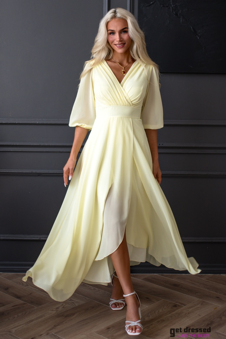 Citronu dzeltena maksikleita Sädely