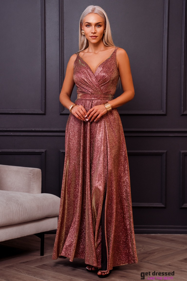 Vara toņa mirdzoša maksikleita Valencia